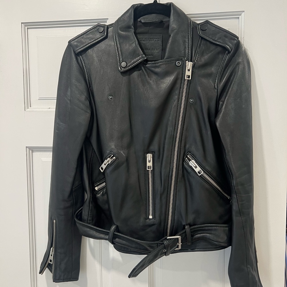 Allsaints Leather Moto Jacket